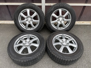 DUNLOP ダンロップ PRD TS7 215/60R16 5H PCD114.3 ウィンターマックス スタッドレス 2020年製 アルファード ヴェルファイア 中古品