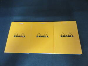 RHODIA／ロディア No.11 メモ帳 未使用 3冊セット【普通郵便・送料無料】