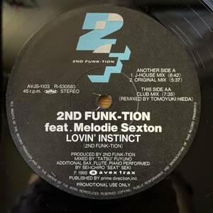 国内盤　プロモ　12“ 2nd Funk-Tion Feat. Melodie Sexton Lovin