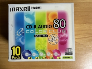 maxell/音楽用/日本製/ＣDーR/AUDIO COLOR CLUB 80/10枚パック/