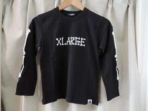 X-LARGE エクストララージ XLARGE Kids スケルトンロゴ L/S TEE 長袖Ｔシャツ ブラック 130 キッズ 最新人気商品　 値下げしました！