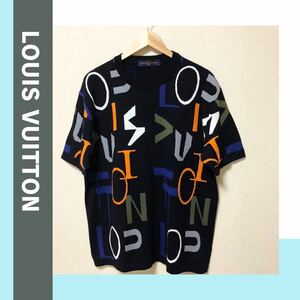 【未使用 XL】LOUIS VUITTON エレクトリックインターシャ　ニット