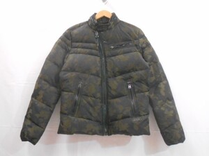 67 送100サ 0121YD15 DIESEL ディーゼル メンズ カモフラ柄 ダウンジャケット マルチカラー サイズM 中古品