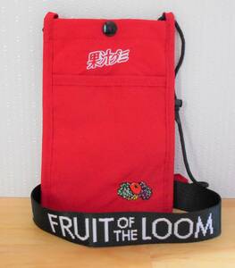 【新品】ＦＴＬ×果汁グミ　コラボサコッシュバッグ　レッド　ＦＲＵＩＴ ＯＦ ＴＨＥ ＬＯＯＭ