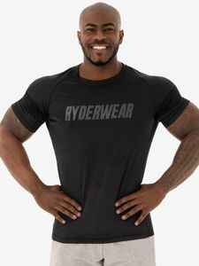 【メーカー直輸入正規品】 RYDERWEAR ライダーウェア フレックス メッシュ Tシャツ USサイズ:M ブラック ★ ジムウェア/フィジーク