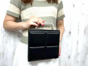 極美品 BOTTEGAVENETA ボッテガヴェネタ ミニバッグ ハンドバッグ バッグ レザー 黒 72231