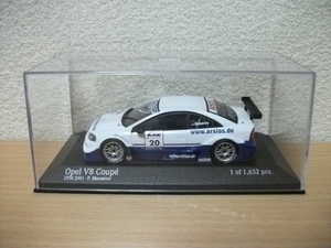 ◇【送料無料】【発送は土日のみ】ミニチャンプス　1/43　オペル　Opel　V8　Coupe　DTM 2001・P.Mamerow◇