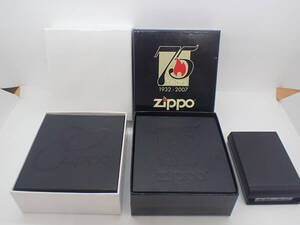 1円~ Zippo ジッポライター 3個セット 80周年記念 & 75周年記念 & ダイヤカット 【未使用保管品】