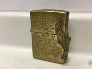 Zippo　ジッポー　HARLEY DAVIDSON　ハーレーダビッドソン　サイドメタル　1996年製　　　T79　　　　KJ1