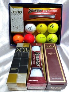 ゴルフボール　まとめ　 BRIDGESTONE　DUNLOP　XXIO premium SRIXON DISTANCE TOUR STAGE 他　20個セット ブリヂストンゴルフ　ダンロップ