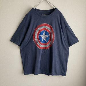 marvel マーベル Tシャツ キャプテンアメリカ アメコミ ゆるダボ 2XL