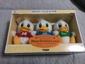 ☆新品未開封 当時物 ディズニー ぬいぐるみ ヒューイ デューイ ルーイ☆ トミー TOMY Disney