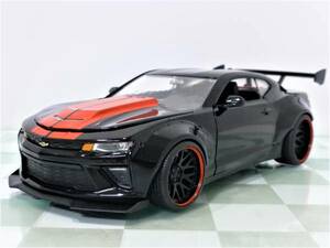 WIDE BODY■JADA TOYS 1/24 2016 CHEVY CAMARO SS BLACK■シェビー カマロ 