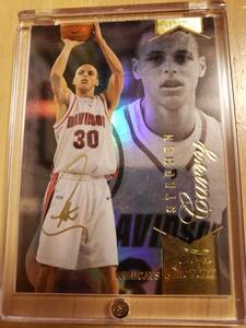 SSP サイン 2014 -15 Fleer Flair Showcase STEPHEN CURRY Gold Ink Auto / ステフェン カリー Autograph Davidson