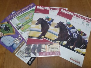 JRA◆2024年第29回秋華賞◆記念入場券、馬券、マフラータオル風GⅠステッカーセット◆秋華賞当日カラーレープロ2冊