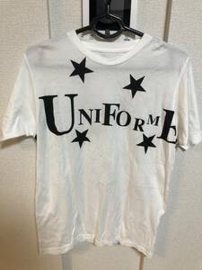 uniform experiment Tシャツ ユニフォームエクスペリメント サイズ３　ホワイトカラー　White Color