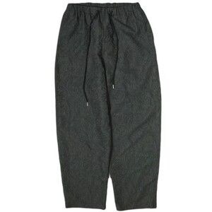 monkey time モンキータイム PE JACQUARD WIDE EASY PANTS ペイズリージャガードワイドイージーパンツ 8314-186-1601 M DARK GRAY g20664