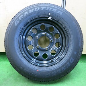 *送料無料* 新車外し！24年★スズキ JB74 ジムニーシエラ 純正 195/80R15 ダンロップ AT20 グラントレック PCD139.7/5H★4061405ナノ