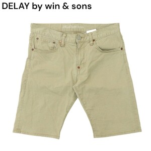 DELAY by win & sons ウィンアンドサンズ 春夏 ストレッチ★ ショート パンツ Sz.3　メンズ 日本製　A4B03482_7#P