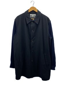 COMME des GARCONS SHIRT◆ステンカラーコート/M/ウール/BLK/ブラック/クロ/無地