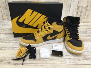 148B NIKE AIR JORDAN 1 RETRO HIGH OG 555088-701 ナイキ エアジョーダン ブラック イエロー【中古】