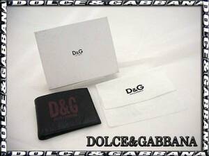 D&G＊ドルガバ【DP0023】カーフハーフ＊財布＊黒＊小銭入れ付