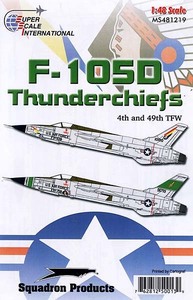 ●蔵出し！ スーパースケールデカール 48-1219 1/48　F-105D サンダーチーフ 4TFW & 49TFW