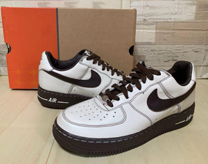 【未使用】2004年 NIKE AIR FORCE 1 PREMIUM ナイキ エア フォース1 プレミアム SAIL / BAROQUE BROWN 309096 122 US8 / 26.0cm