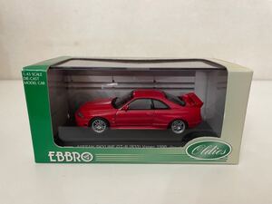 22 EBBRO エブロ OLDIES NISSAN SKYLINE GT-R R33 Vspec 1996 One of 3000pcs RED 1/43 ニッサン　ミニカー　レッド