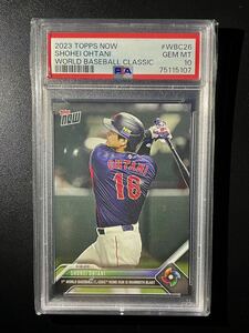 PSA10 大谷翔平 wbc Topps now #wbc26 world baseball classic 2023 shohei ohtani オーストラリア戦ホームラン ドジャース 侍ジャパン 