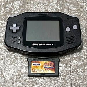 〈本体状態良好・動作確認済み〉GBA ゲームボーイアドバンス 本体 ブラック NARUTO 忍術全開！最強忍者大結集 AGB-001 GAMEBOY ADVANCE