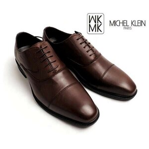 新品定価1.8万円 MICHEL KLEIN ミッシェルクラン マドラス社製 本革レザー ビジネスシューズ 26.0cm茶 MN3001