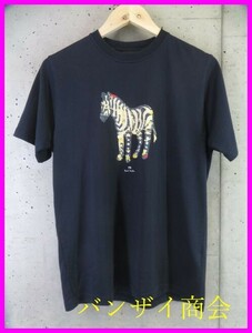 【送料300円可】003a21◆良品です◆Paul Smith ポールスミス シマウマ柄 半袖Tシャツ M/カットソー/ジャケット/ブルゾン/コート/メンズ男性