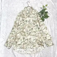 美品【ダルトンストリート】メンズ　長袖シャツ　Lサイズ 　総柄　古着