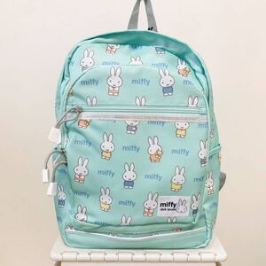 新品 新作 定価4,070円 ミッフィー 総柄ポリ デイパックmiffy リュック 15L うさぎ バック グリーン