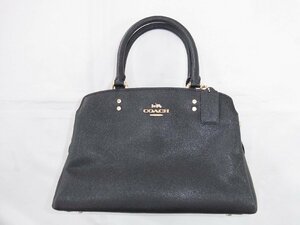 コーチ COACH ハンドバッグ レザー ブラック E2148-911446 ショルダー欠品 中古良品