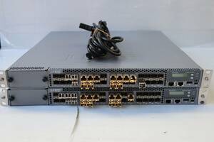 E8619 (2台セット)JuniperNETWORKS EX4550 Series EX4550-32F-AFO イーサネットスイッチ・モジュール 740-013111*21本/740-021308*8本付き