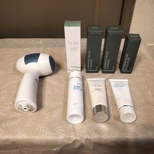 K09015 ◆TRIA Beauty/トリアビューティ Class 1 Laser Product レーザー脱毛器 ジャンク品／ジェル クレンジング 洗顔フォーム等 セット◆