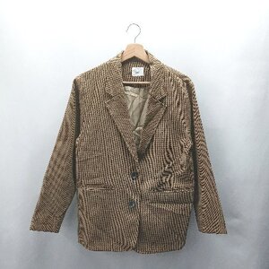 ◇ ⊇ LOWRYS FARM ローリーズファーム 長袖 ジャケット サイズF ブラウン レディース E