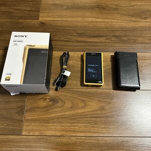 SONY ウォークマン WALKMAN ソニー 初期化済み デジタルミュージックプレーヤー NW-WM1Z ハイレゾ　美品　純正レザーケース付き