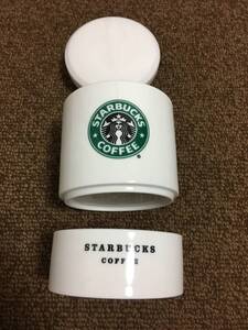 【未使用】 スターバックス コーヒーキャニスター 二段 豆入れ&砂糖入れ Starbucks