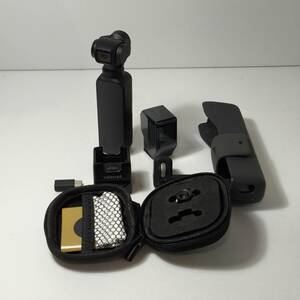 【中古ビデオカメラ】美品　DJI OSMO POCKET OT110　充電台　ワイドレンズ　コントローラー　元箱　備品一式