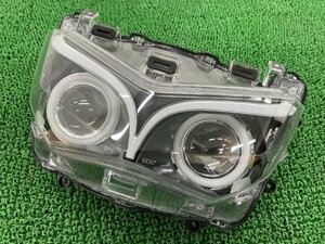 NMAX ヘッドライト DD67 社外 中古 バイク 部品 SED6J エンジェルアイ プロジェクター 修復素材に コケキズ無し