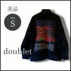 ダブレット HAND-PAINTED FUR JACKET ボアジャケット