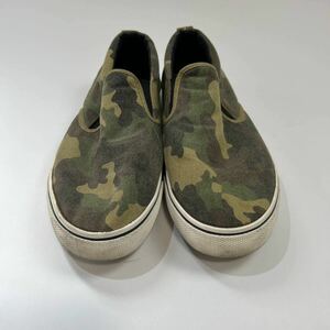 GAP ギャップ 迷彩 スリッポン Slip-On CAMO military olive ミリタリーカモ柄 カーキ size10 28cm スニーカー 