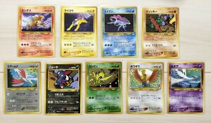 ポケモンカード 旧裏面　ルギア　ホウオウ　ニューラ　エアームド　セレビィ　ウソッキー　　エンテイ　ライコウ　スイクン　プロモ　01