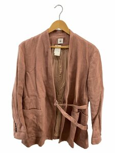 6(ROKU) BEAUTY & YOUTH UNITED ARROWS◆HEAVY LINEN JACKET/テーラードジャケット/36/リネン/PNK/8622-209-0074