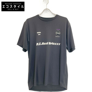 美品/21年製 F.C.Real Bristol エフシーリアルブリストル ｘGOD SELECTION XXX FCRB-210118 半袖Tシャツ/ トップス XL ブラック メンズ