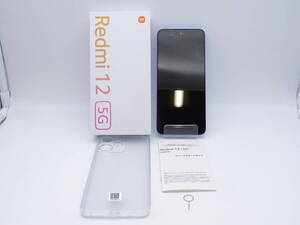 HE-455◆au/UQ Redmi 12 5G XIG03 128GB スカイブルー 中古品