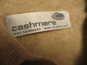 100%CASHMERE Made in Scotland size 38 カシミヤ100% スコットランド製高品質